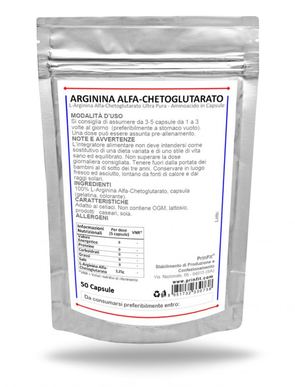 Arginina Alfa-Chetoglutarato Capsule 50