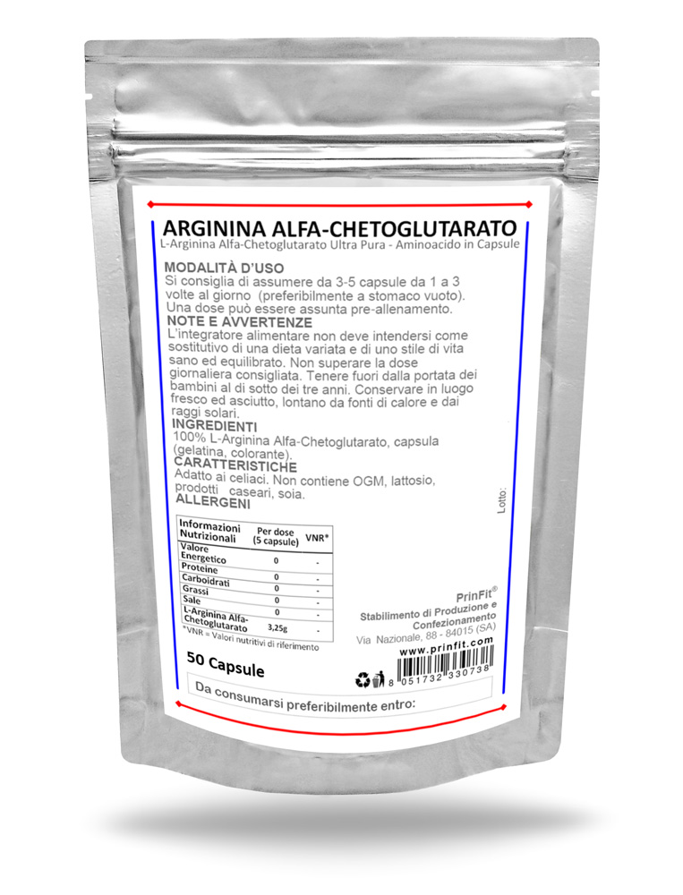 Clicca per ingrandire Arginina Alfa-Chetoglutarato Capsule 50