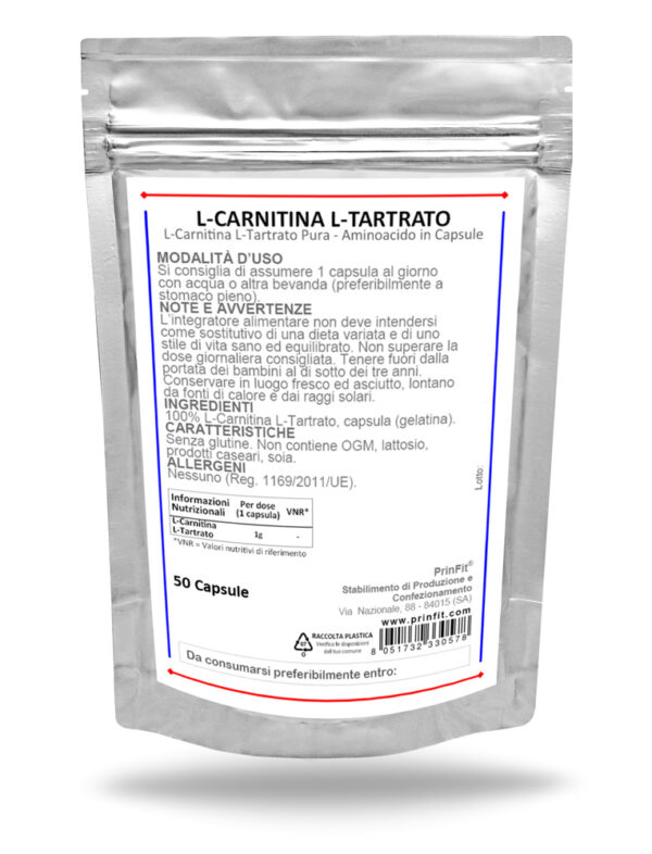 L-Carnitina L-Tartrato Capsule 50