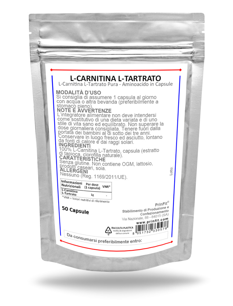 Clicca per ingrandire L-Carnitina L-Tartrato Capsule 50