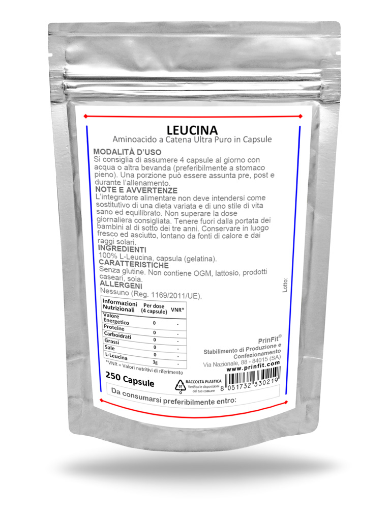 Clicca per ingrandire Leucina Capsule 250