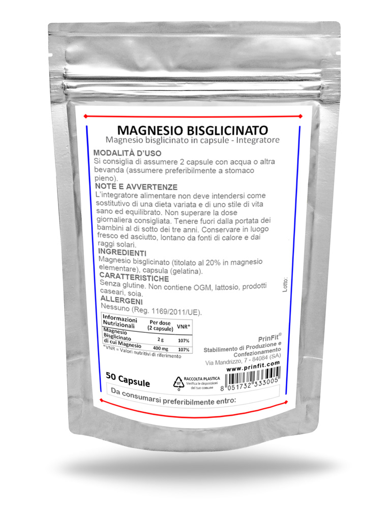Clicca per ingrandire Magnesio Bisglicinato Capsule 50