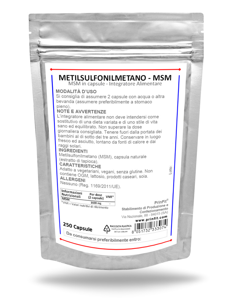 Metilsulfonilmetano Capsule 250