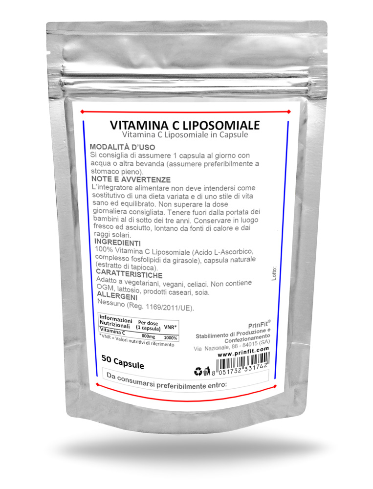 Clicca per ingrandire Vitamina C Liposomiale Capsule 50