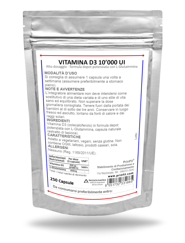Vitamina D3 10.000 Capsule 250
