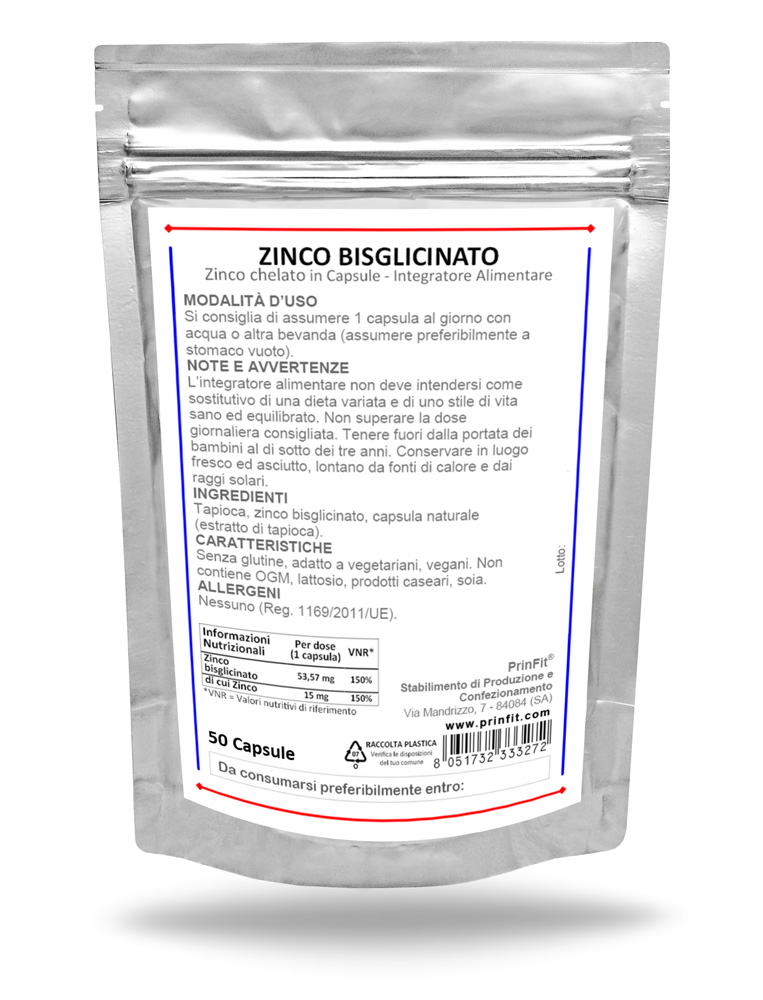 Clicca per ingrandire Zinco Bisglicinato Capsule 50